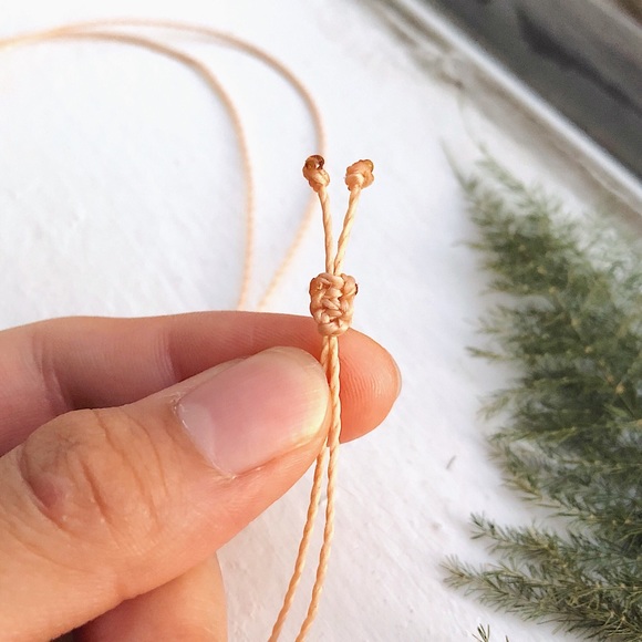 Picasso Czech Glass Teardrop (Peach) Necklace/Choker - Picture 2 of 4